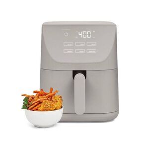 Open Box - CRUXGG -  6QT Air Fryer  Gray 1500W Electric Parts 6- Gray